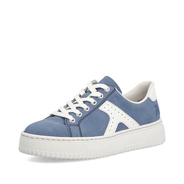 Rieker Morelia Laced Platform Trainer - Blue